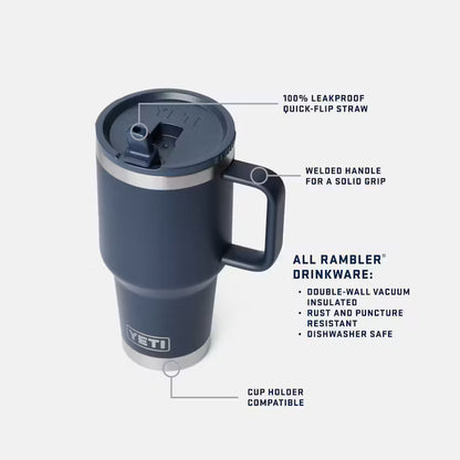 30 OZ TRAVEL STRAW MUG